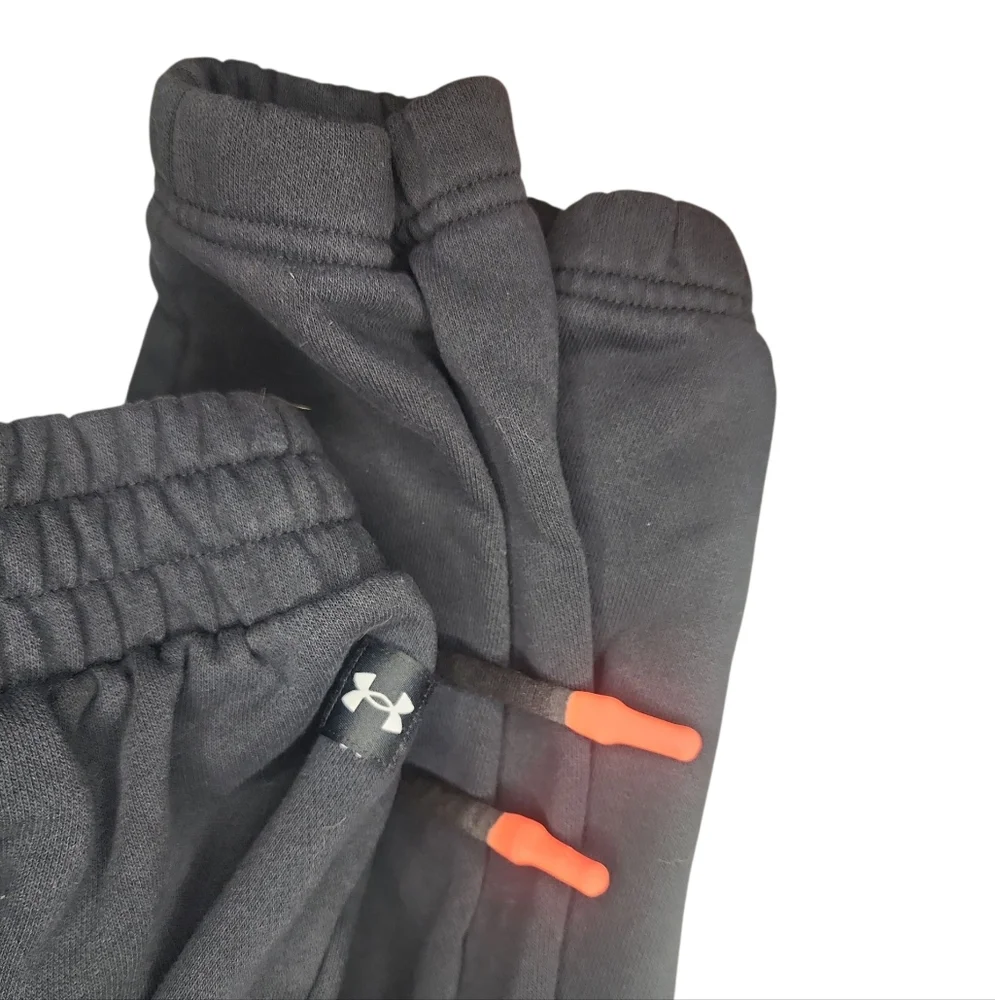 Under Armour Project Rock Heavy Terry Knit Jogger Sweatpants M Black Legacy - Picture 7 of 7